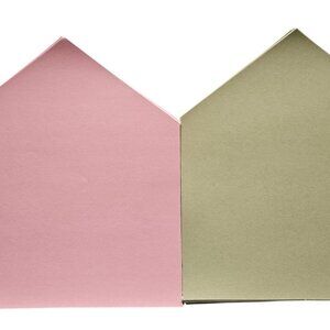 Anna Griffin 40 Pc Pastel Sage & Pink Envelope Inserts Full Envelope Coverage